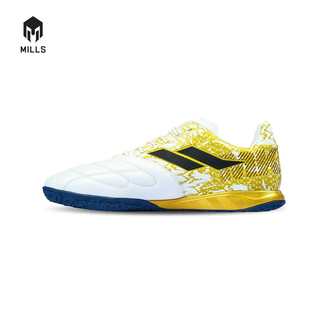 MILLS Sepatu Futsal Astro Spartan MK Prime In White / Gold / Navy 9403001