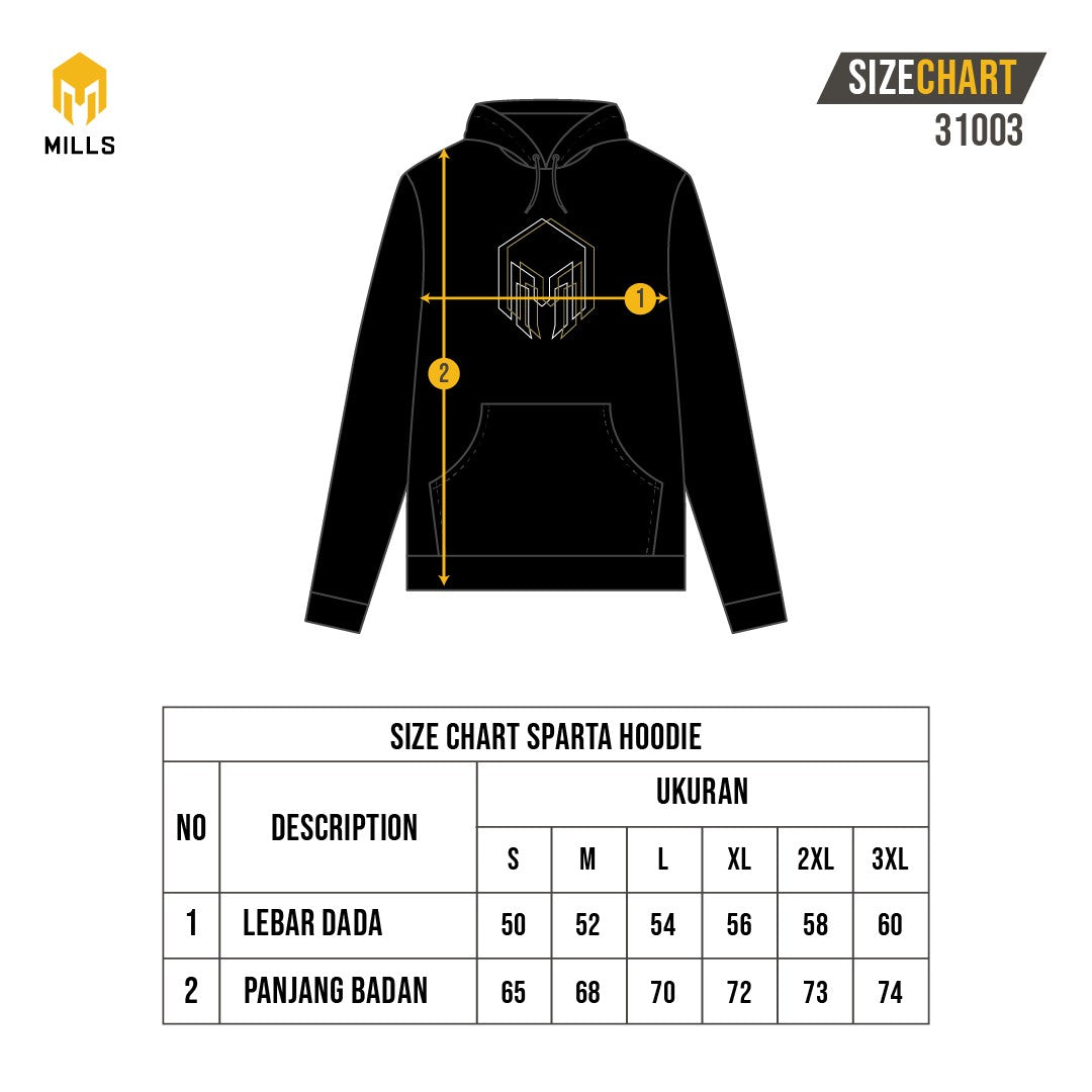 MILLS Jacket Olahraga Sparta Hoodie 31003