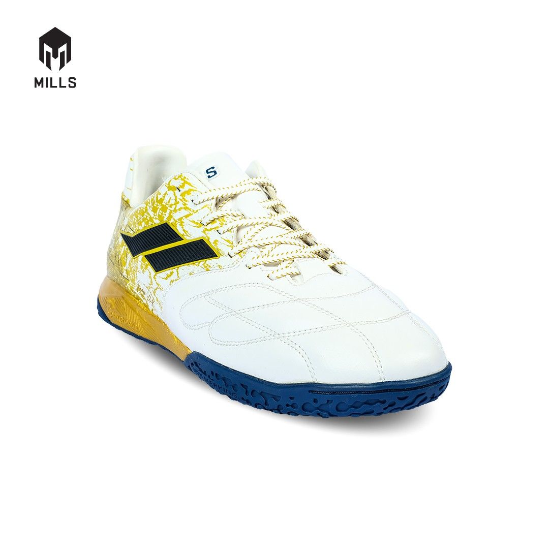 MILLS Sepatu Futsal Astro Spartan MK Prime In White / Gold / Navy 9403001