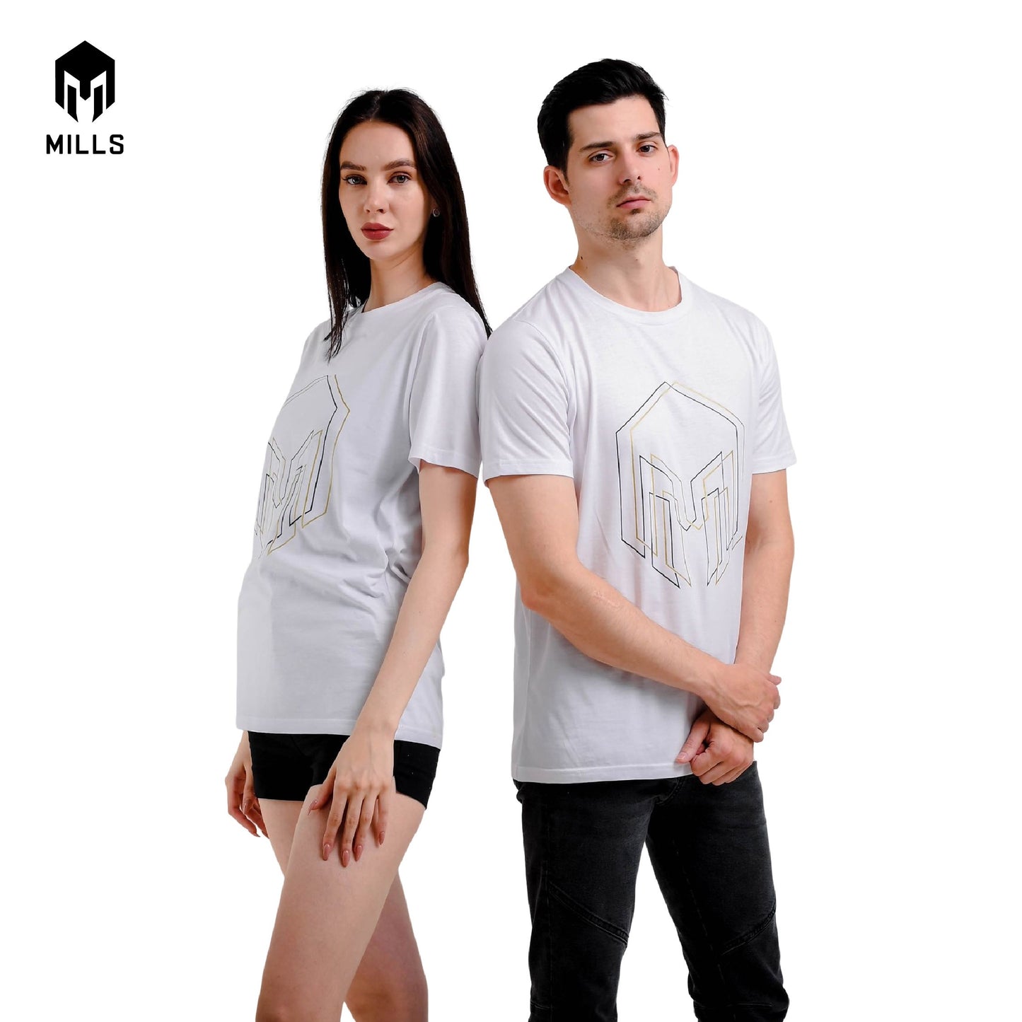 MILLS Kaos Oblong Katun Cotton T-Shirt Sparta 29026