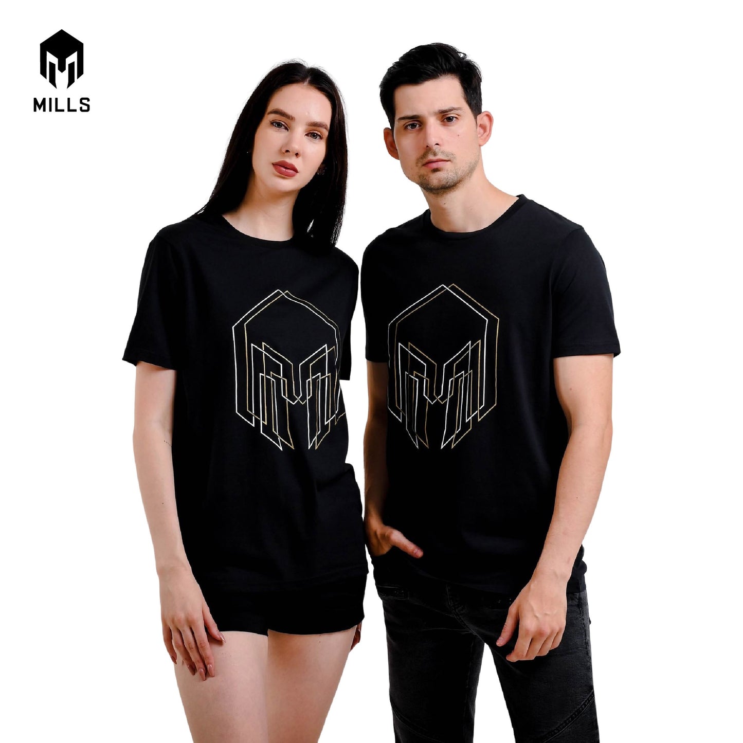 MILLS Kaos Oblong Katun Cotton T-Shirt Sparta 29026