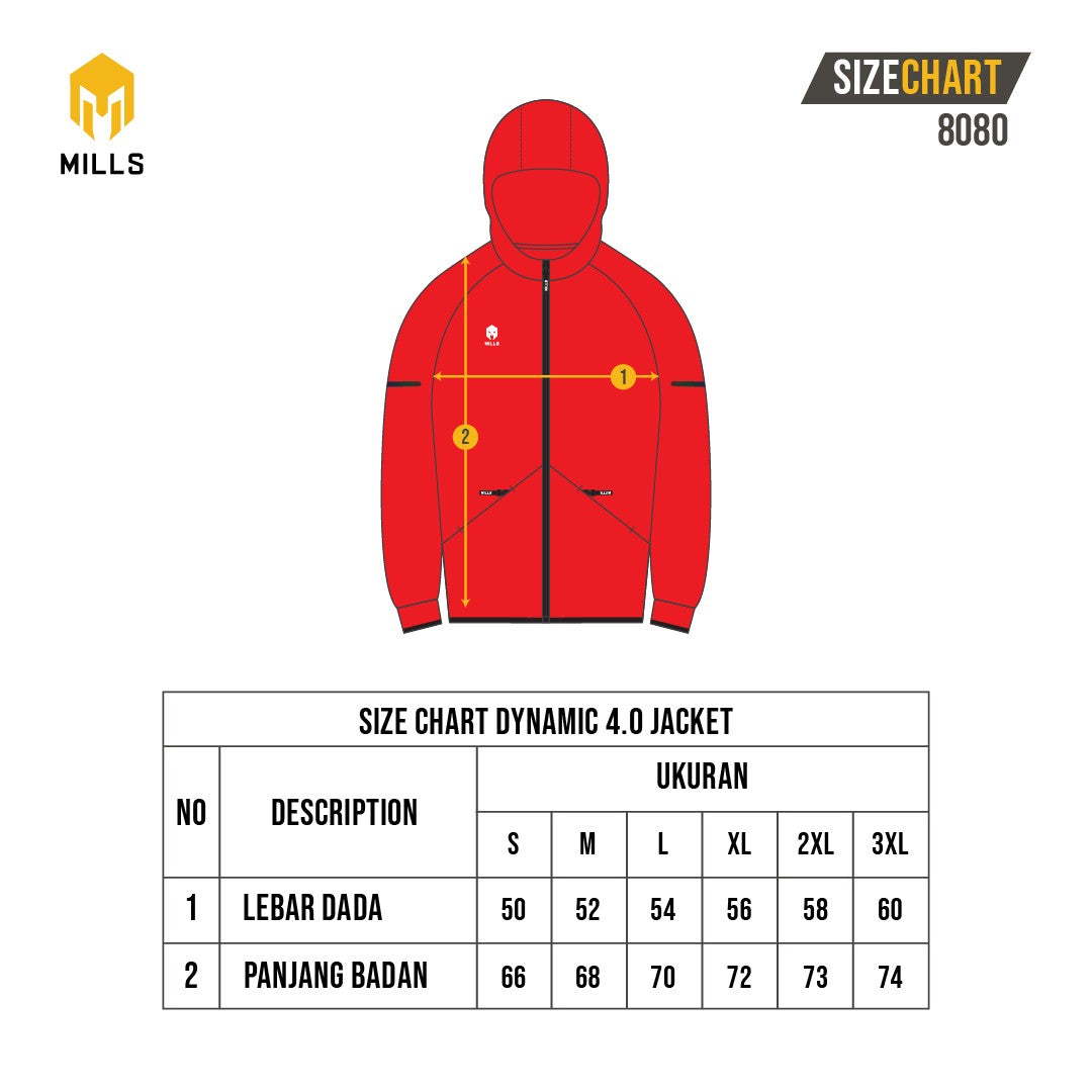 MILLS Jaket Olahraga Dynamic 4.0 Jacket 8080