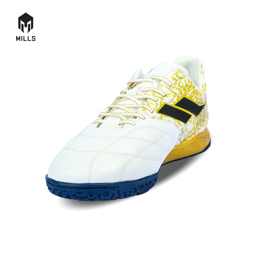 MILLS Sepatu Futsal Astro Spartan MK Prime In White / Gold / Navy 9403001