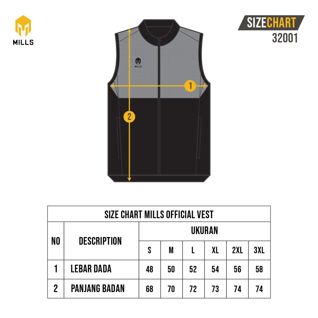 Mills Official Vest 32001