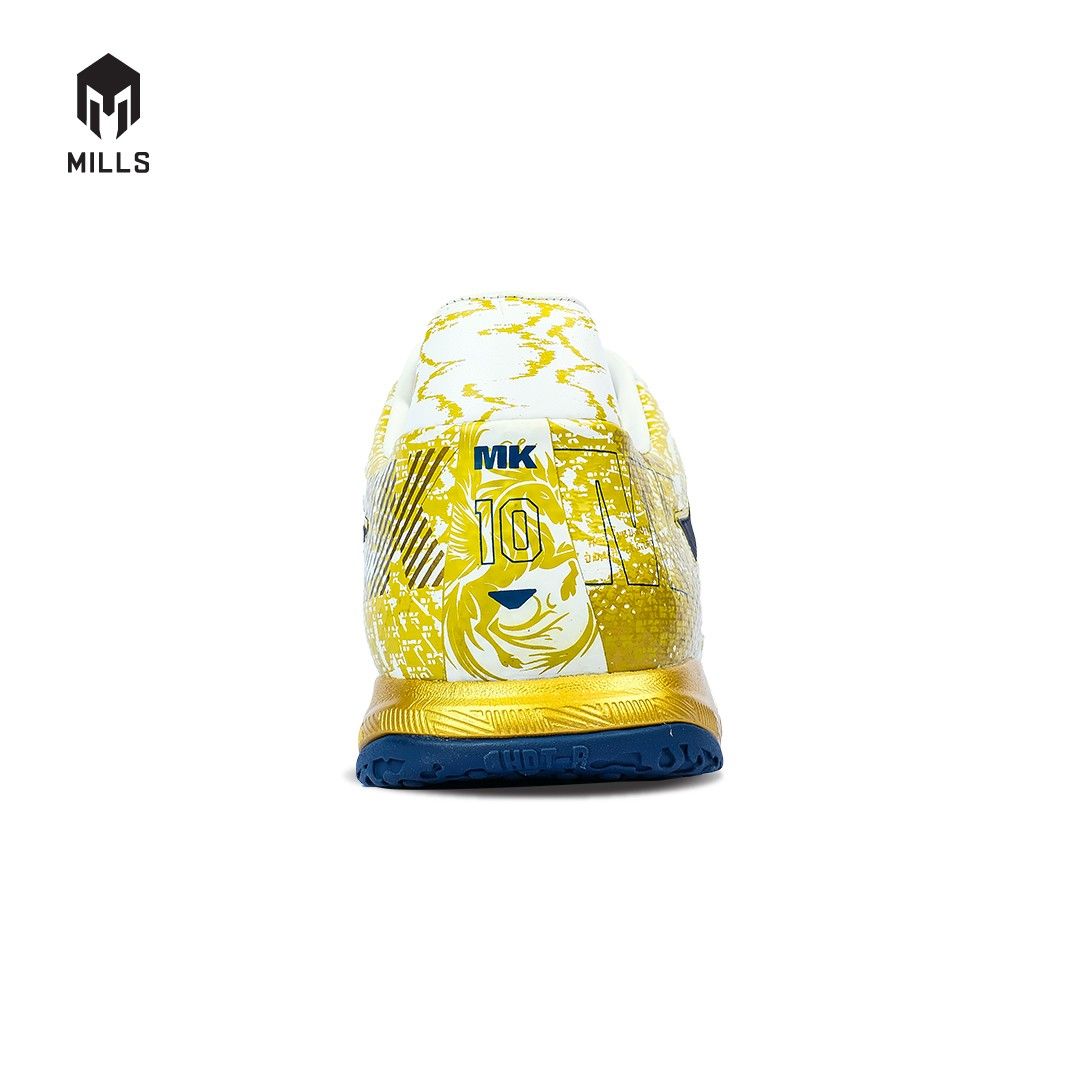 MILLS Sepatu Futsal Astro Spartan MK Prime In White / Gold / Navy 9403001