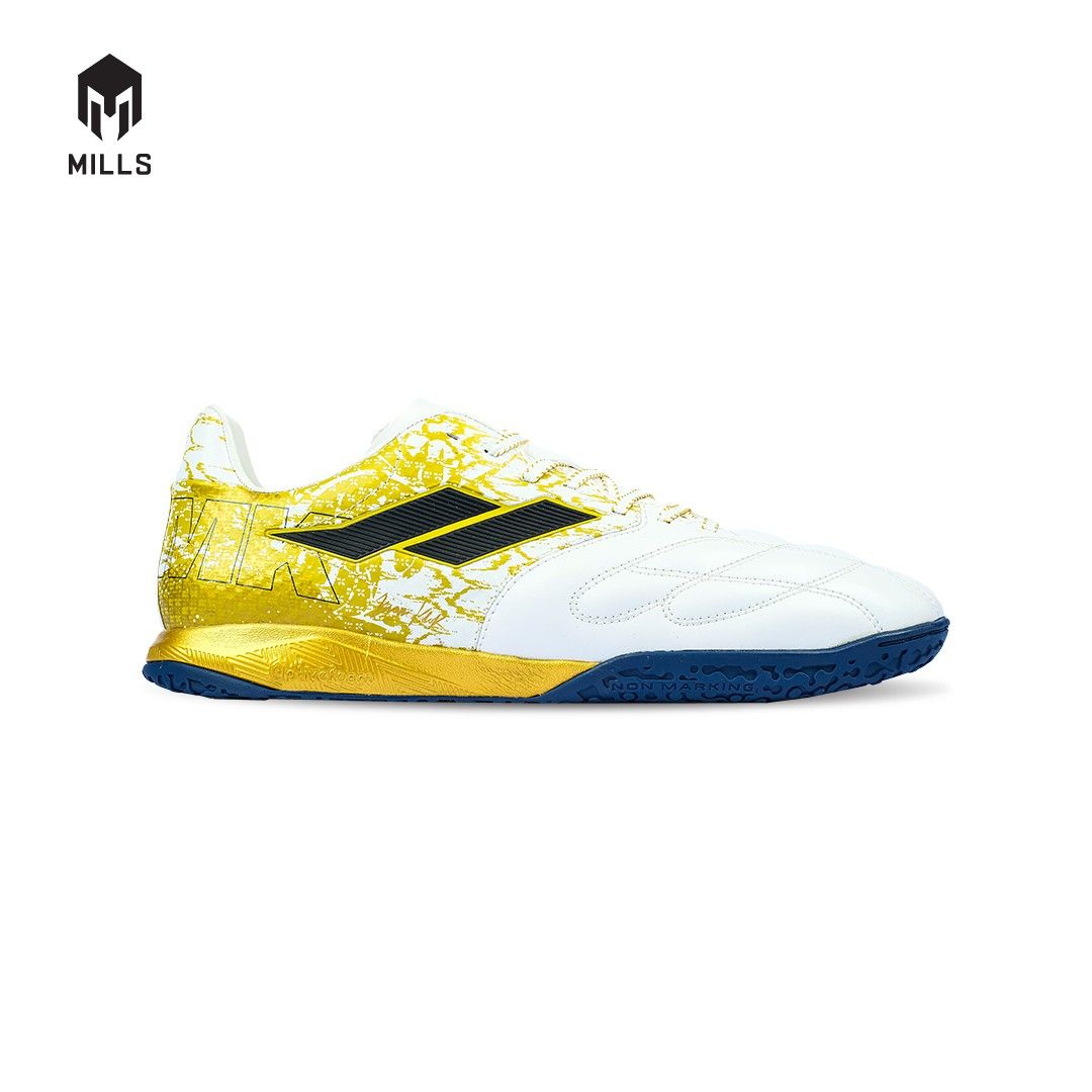 MILLS Sepatu Futsal Astro Spartan MK Prime In White / Gold / Navy 9403001